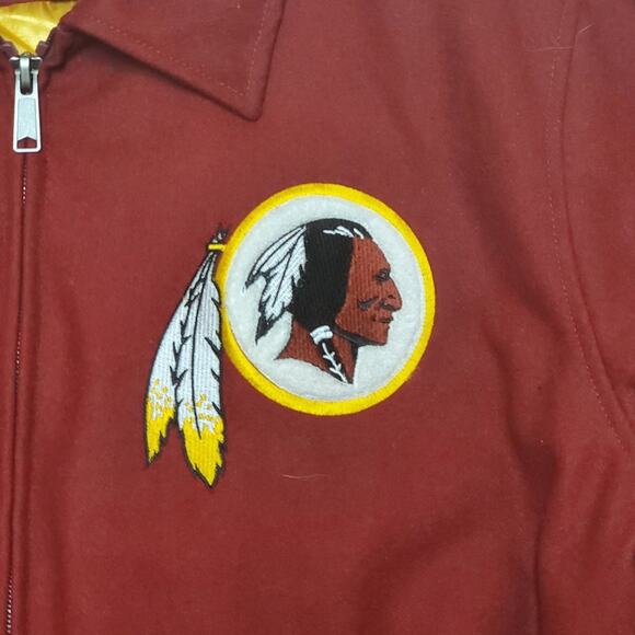 Redskins NFL Wool G-III Apparel Group 2XL Zip Up Bomber Jacket Coat - Picture 4 of 14